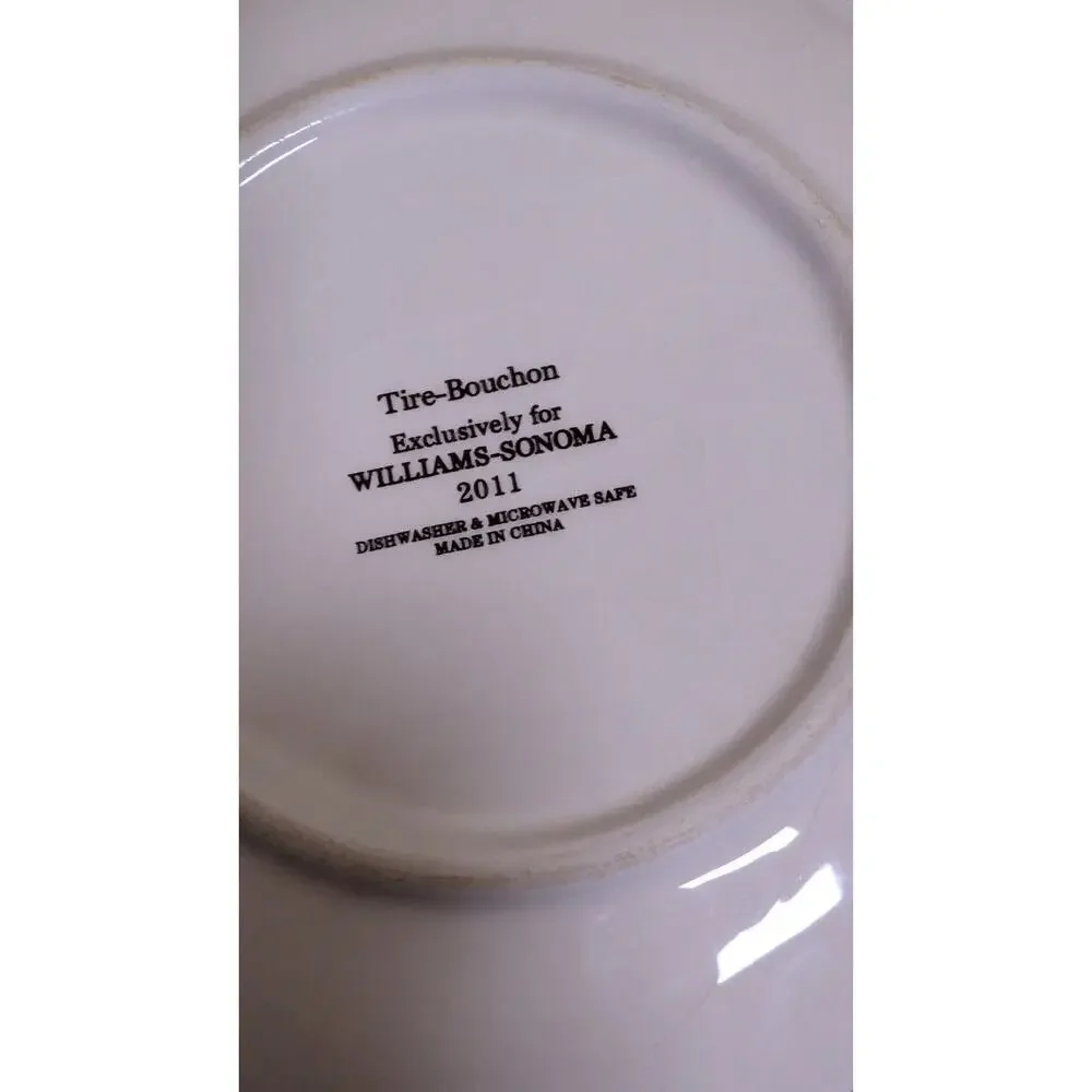 Set of 2 Tire-Bouchon by Williams-Sonoma 2011 Appetizer Plates 6-1/2